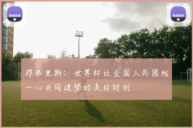 邓弗里斯：世界杯让全国人民团结一心共同追梦的美好时刻